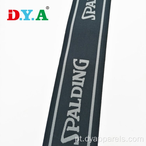 Logotipo personalizado Jacquard Elastic Bands para roupas de ioga